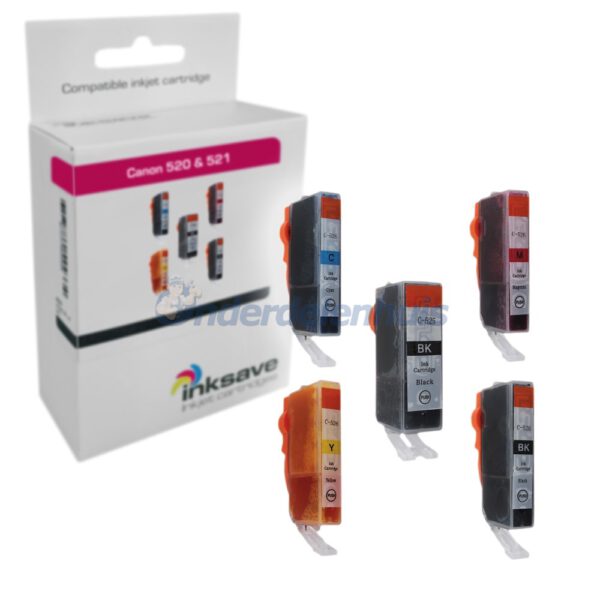 Inksave Multipack Canon 525 526 Inkt Inktpatroon