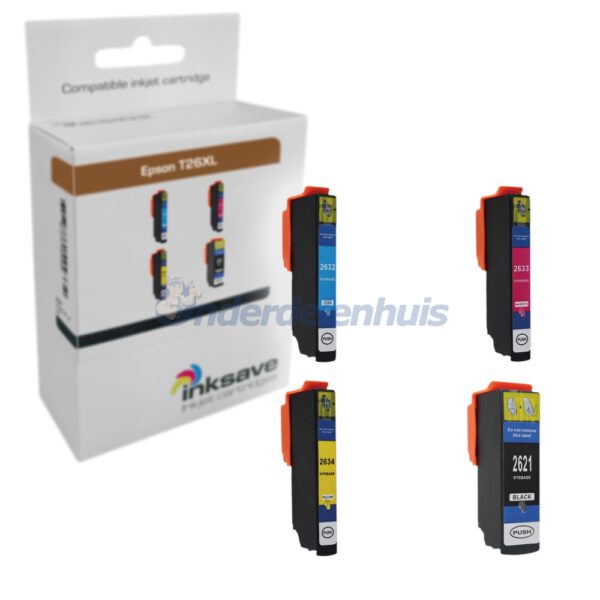 Inksave Epson 26XL T2636 Multipack Inkt