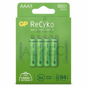 AAA Batterij Oplaadbaar 950 mAh 1,2 V NiMH ReCyko 4 Stuks