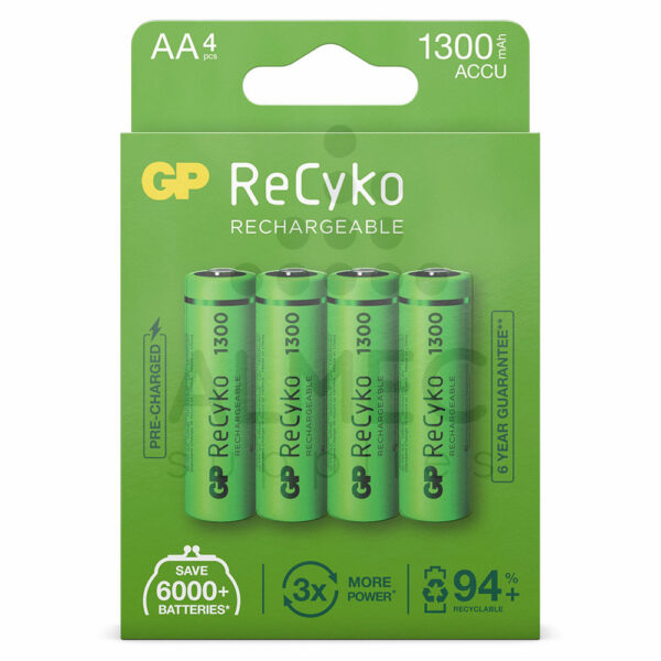 AA oplaadbare batterij 1300 mAh 1,2V GP ReCyko kopen