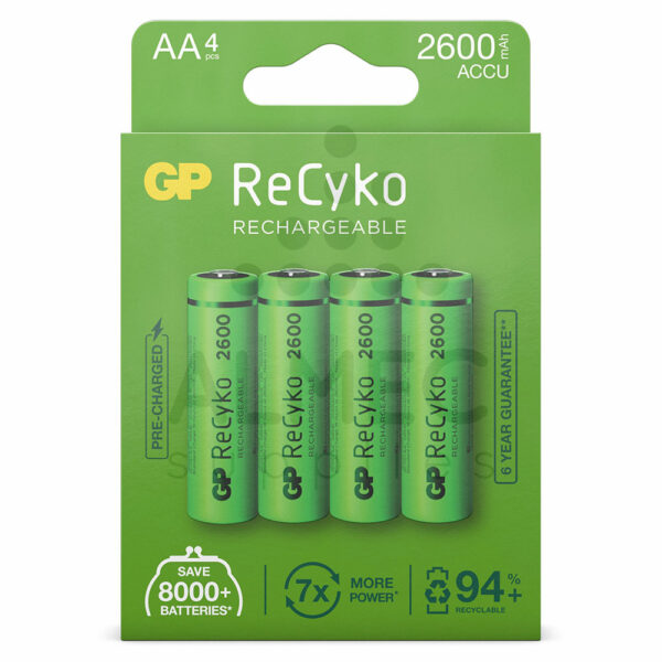 AA batterij oplaadbaar 1,2V 2006mAh 4 stuks GP ReCyko kopen