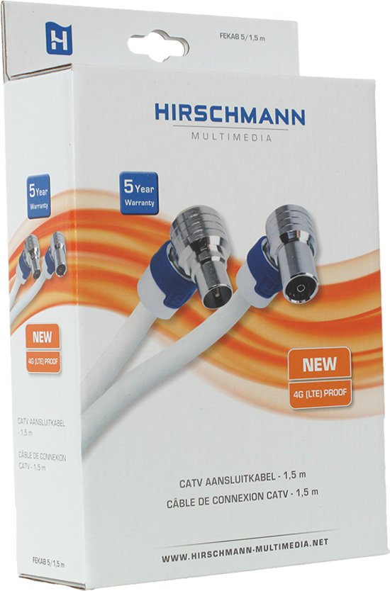 Hirschmann FEKAB 5 4G LTE proof IEC - IEC coaxkabel - 1,5 meter